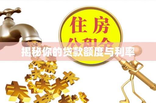 和硕揭秘你的贷款额度与利率