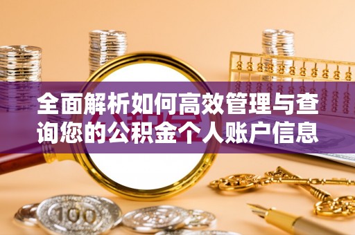 和硕全面解析如何高效管理与查询您的公积金个人账户信息